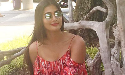 Pooja Hegde poses with her new BMW
