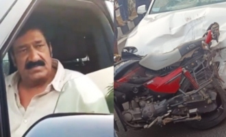 Actor Raghubabu car collided with BRS leader and died