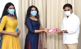 Dr. Rajasekhar's daughters donate Rs 2 lakh to Telangana relief fund