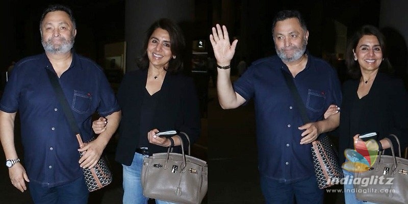 Rishi Kapoor arrives in India after cancer treatment