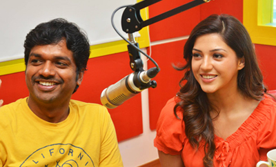 'Raja The Great' Team @ Radio Mirchi