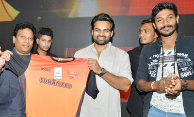 Sai Dharam Tej Launches SRH Jersey