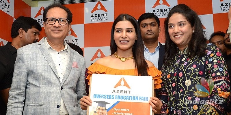 Samantha launches Azent Overseas Education centre in Hyd