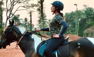 Swayambhu: Hot Beauty Samyuktha honing her skills in Horse Riding