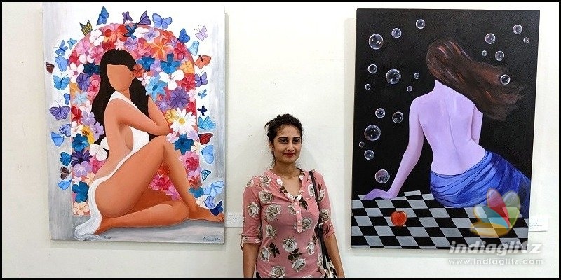 Shamlee exhibits her painting creations