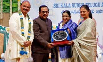 Brahmanandam Felicitated with Guru Shri Award