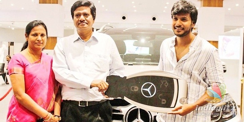 Thankful Sundeep Kishan gifts Benz to parents