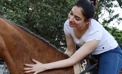 Tamannah trains in horse-riding, sword-fighting