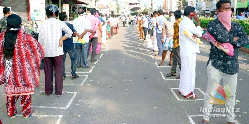 COVID-19: Markets in Tirupati, Mahabubnagar mark out like this!