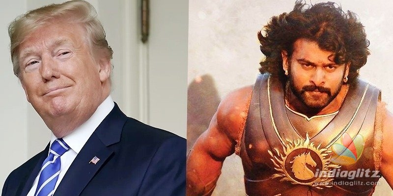 Trump becomes Prabhas character, Team Baahubali is thrilled!