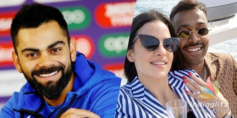 Virat Kohli is surprised after Pandya announces engagement