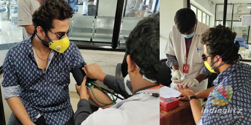Inspired by Chiranjeevis call, Vishwak Sen donates blood